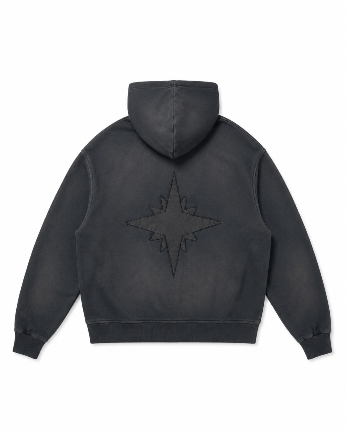 Star Hoodie back with embroidered star